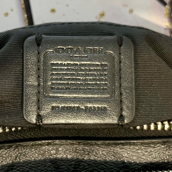 Coach 🎁Signature Coated Canvas Black Crossbody Bag Removable Leather Pouch - Picture 13 of 13
